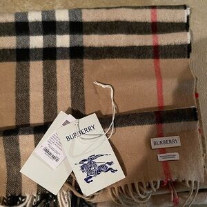 Burberry Classic Check Cashmere Scarf